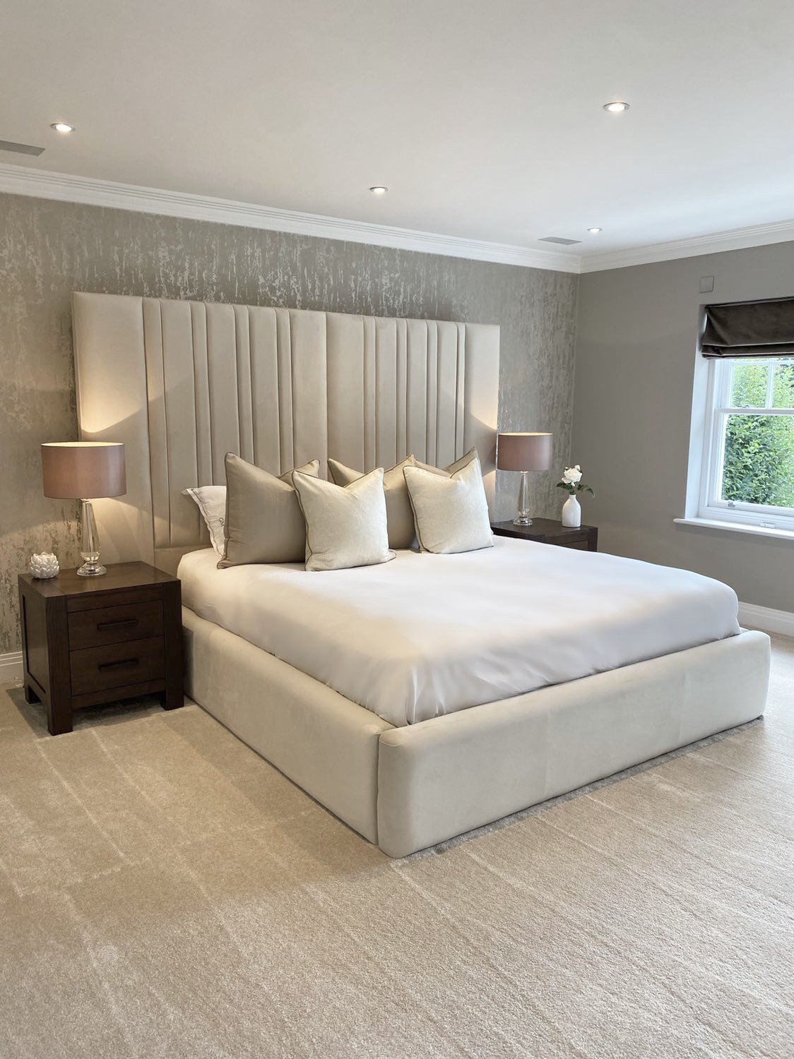 Pembroke Wide Headboard Bed