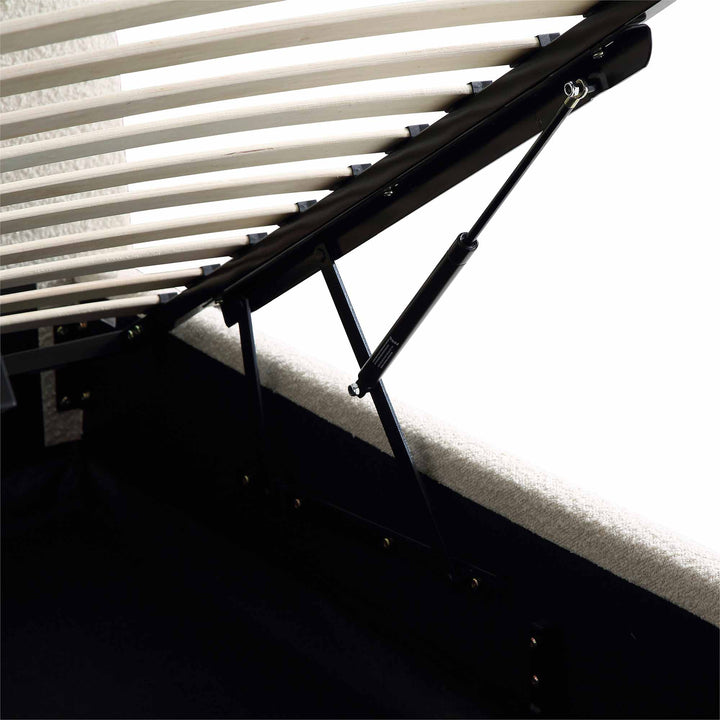 Kanso Curved Headboard Boucle Bed