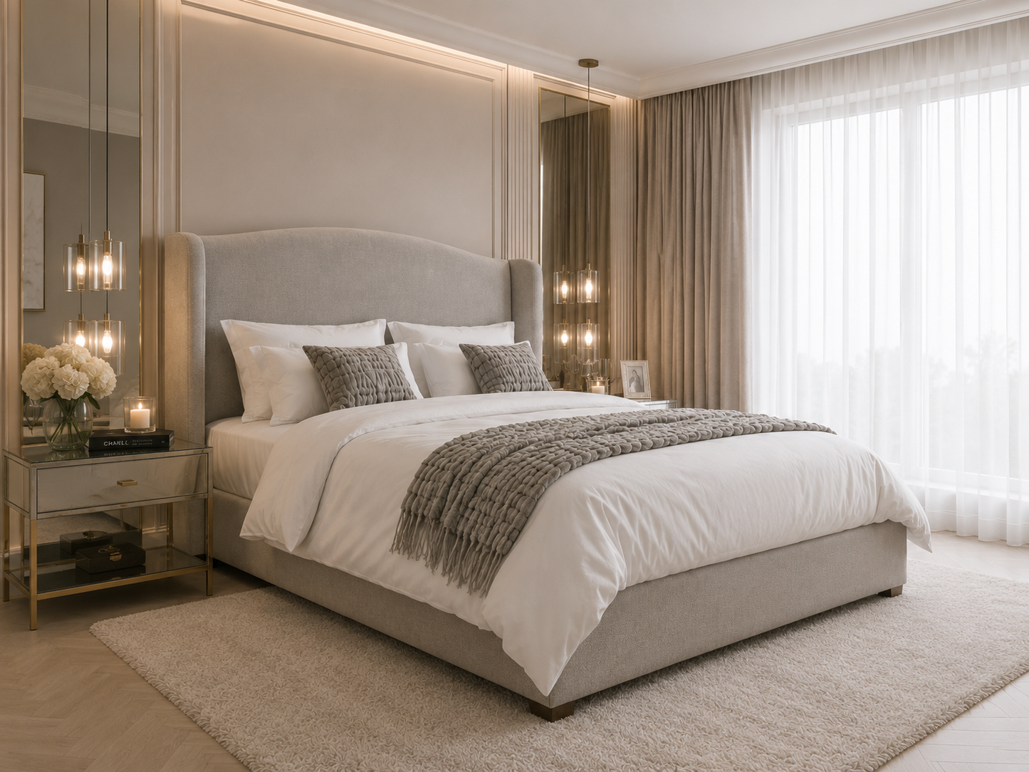 Albans Studded Bed Frame
