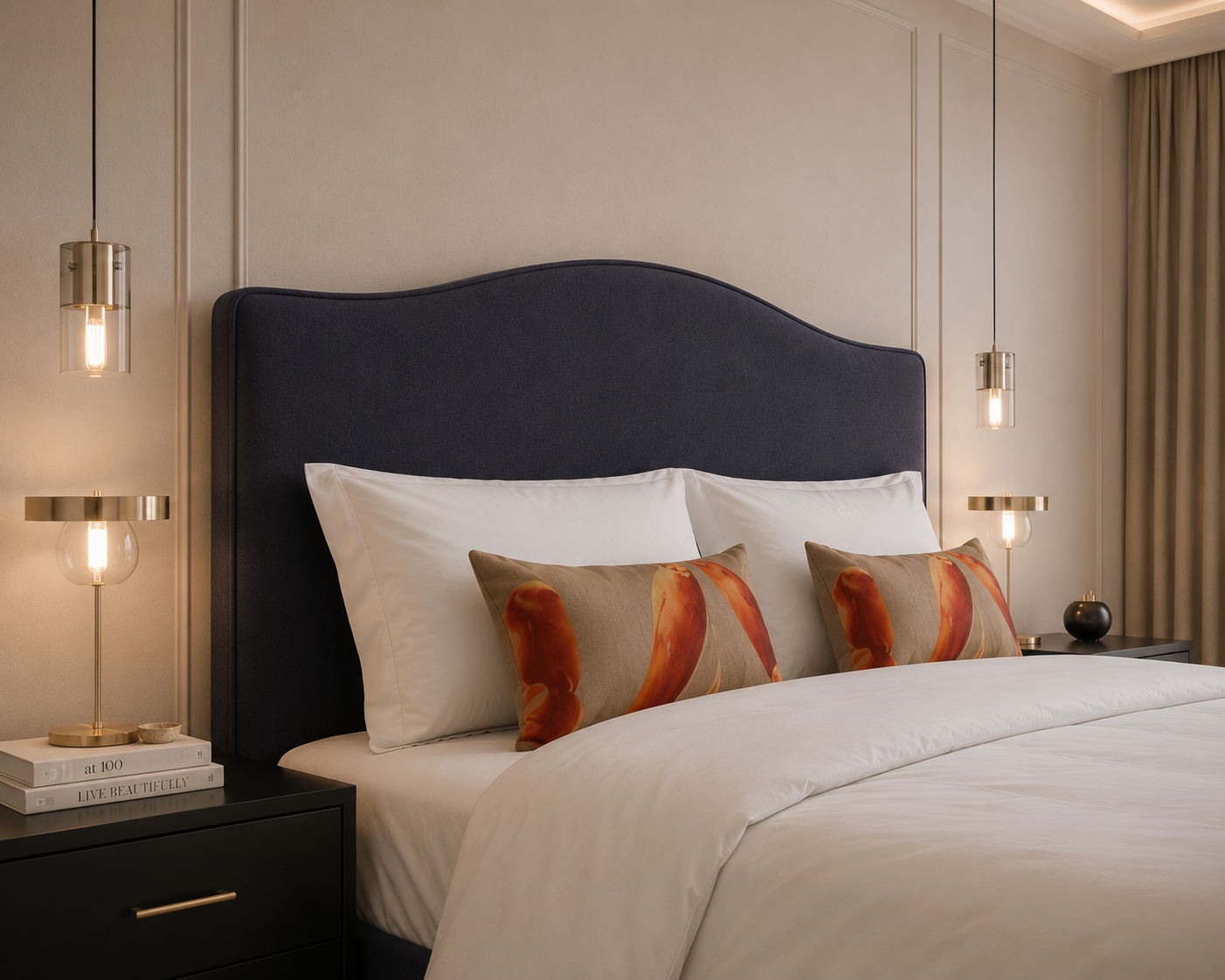 Zena Curved Bed