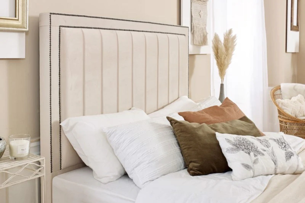 Ashford Bedframe Full Setup Headboard Side View