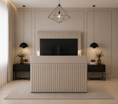 Lisbon TV Bed | Fits 27"–43" TVs | Free Assembly Included