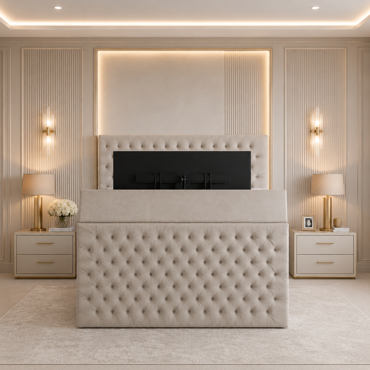 Venezia TV Bed | Fits 27"–43" TVs | Free Assembly Included