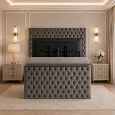 Portland TV Bed | Fits 27"–43" TVs | Free Assembly Included