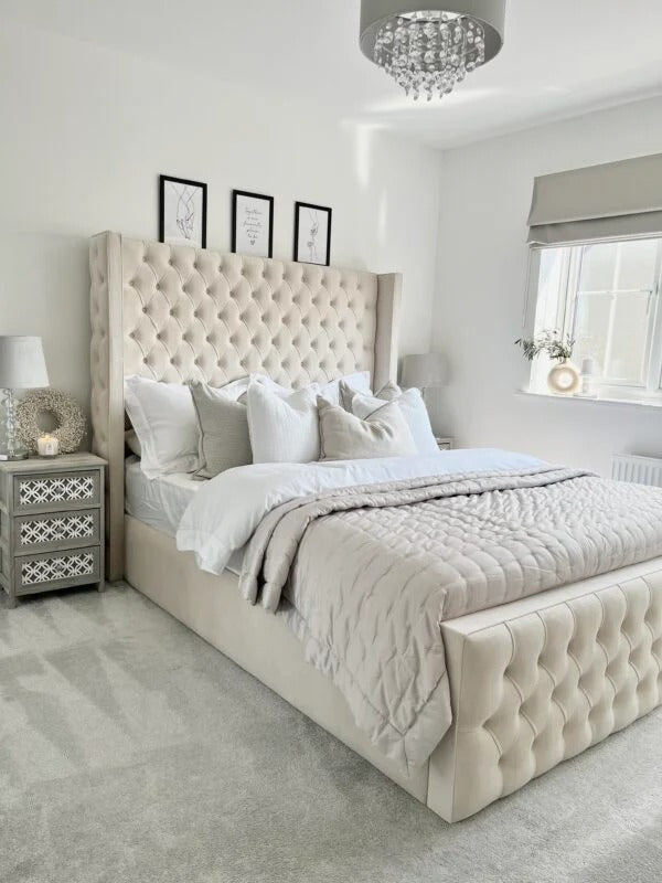 Crestwood Bedframe Full Setup Side View