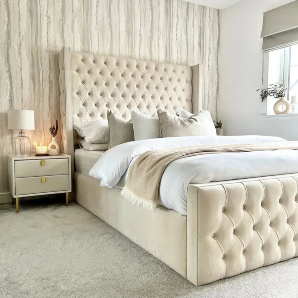 Crestwood Bedframe Full Setup Side View