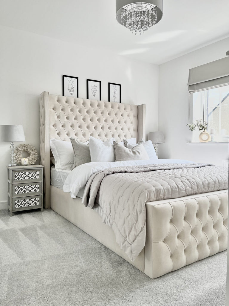 Crestwood Bedframe Headboard Side View