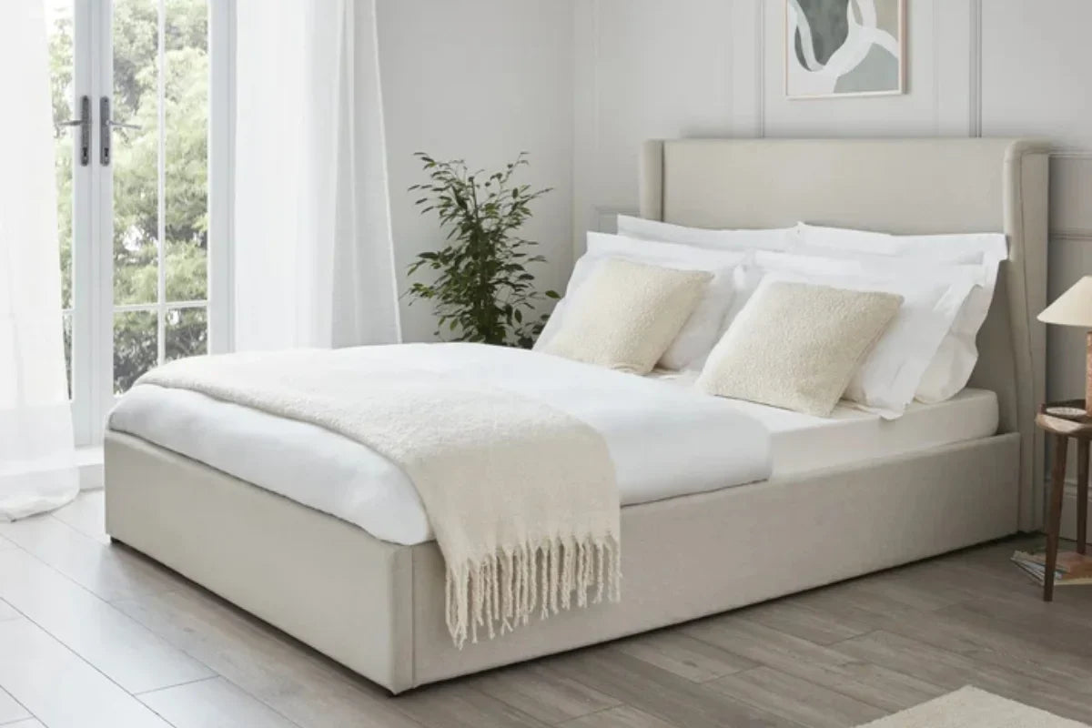 Bridgerton Bedframe Full Setup Side Corner View