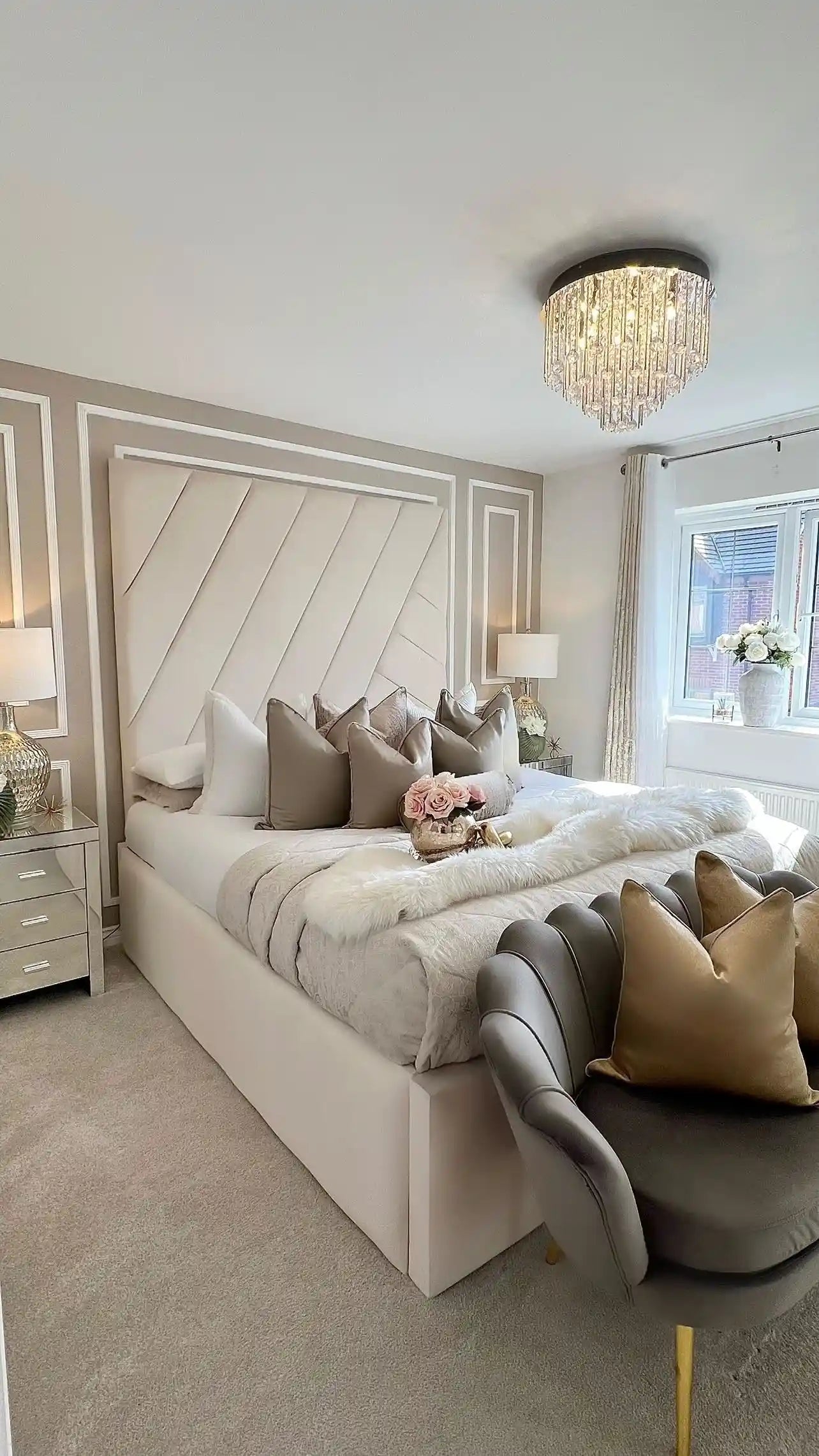 Henley Tall Headboard Bed