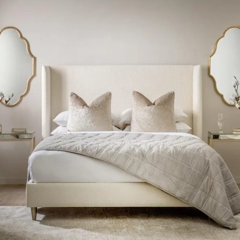 Fairfax Wingback Upholstered Bed