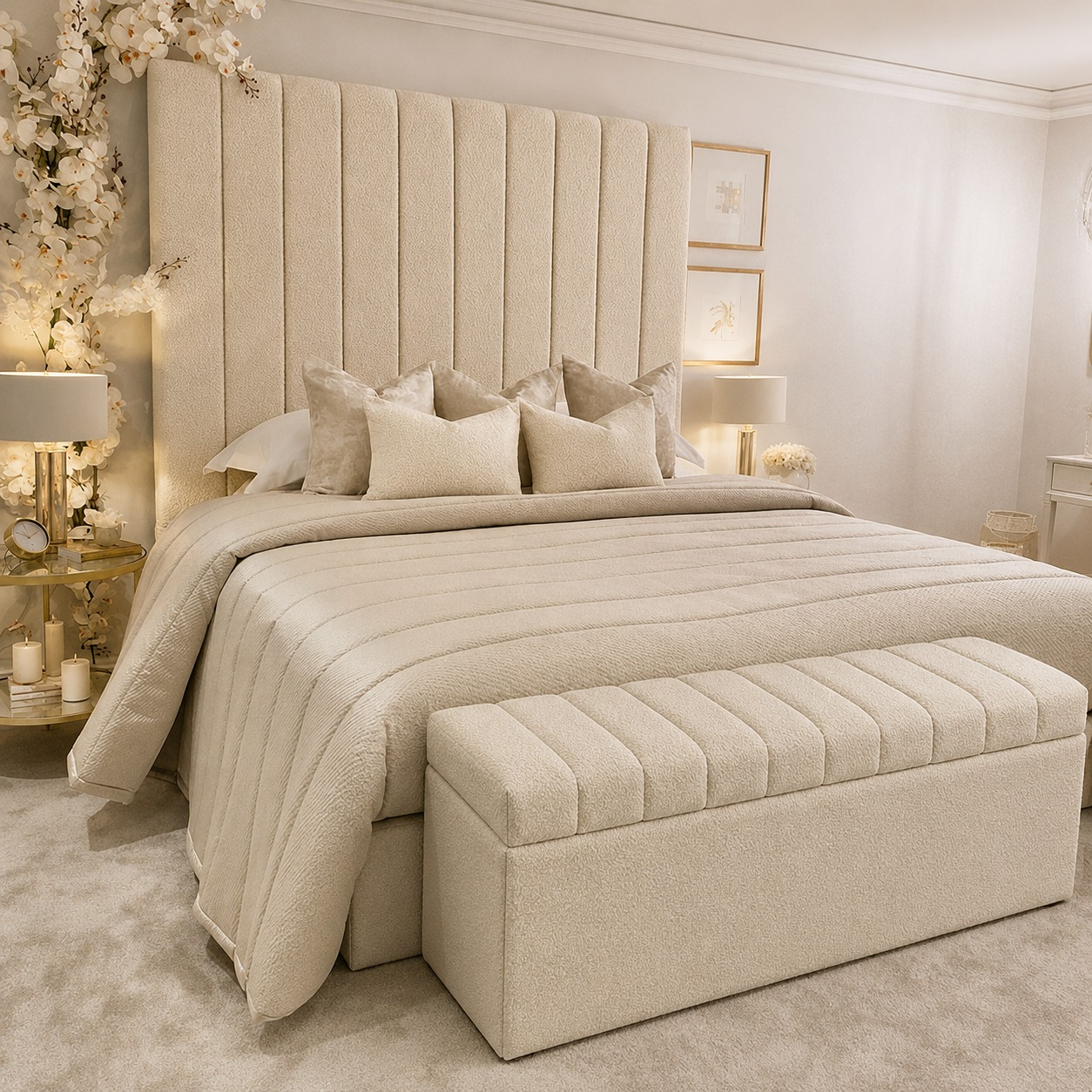 Kensington Boucle Luxury Bed