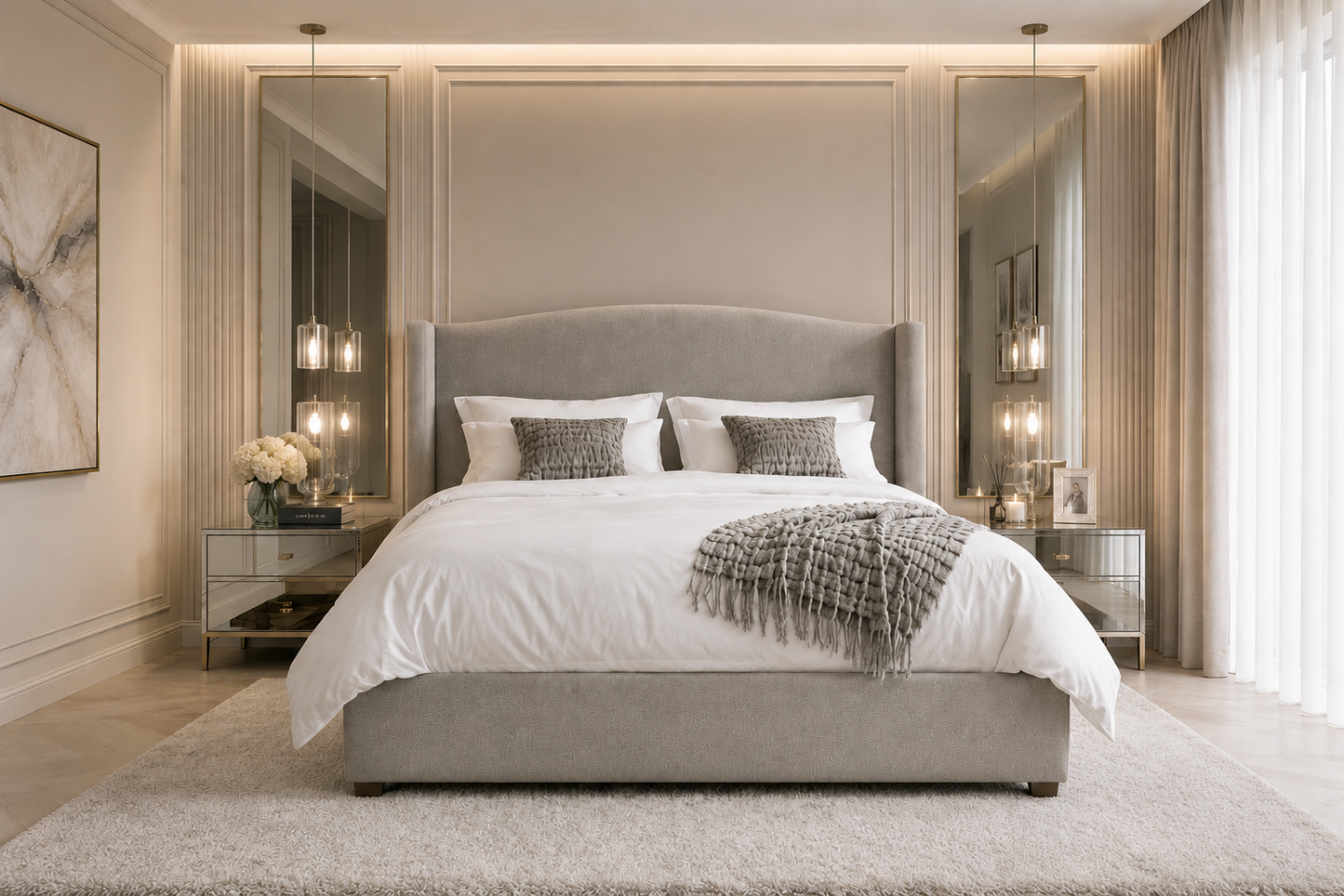 Albans Studded Bed Frame