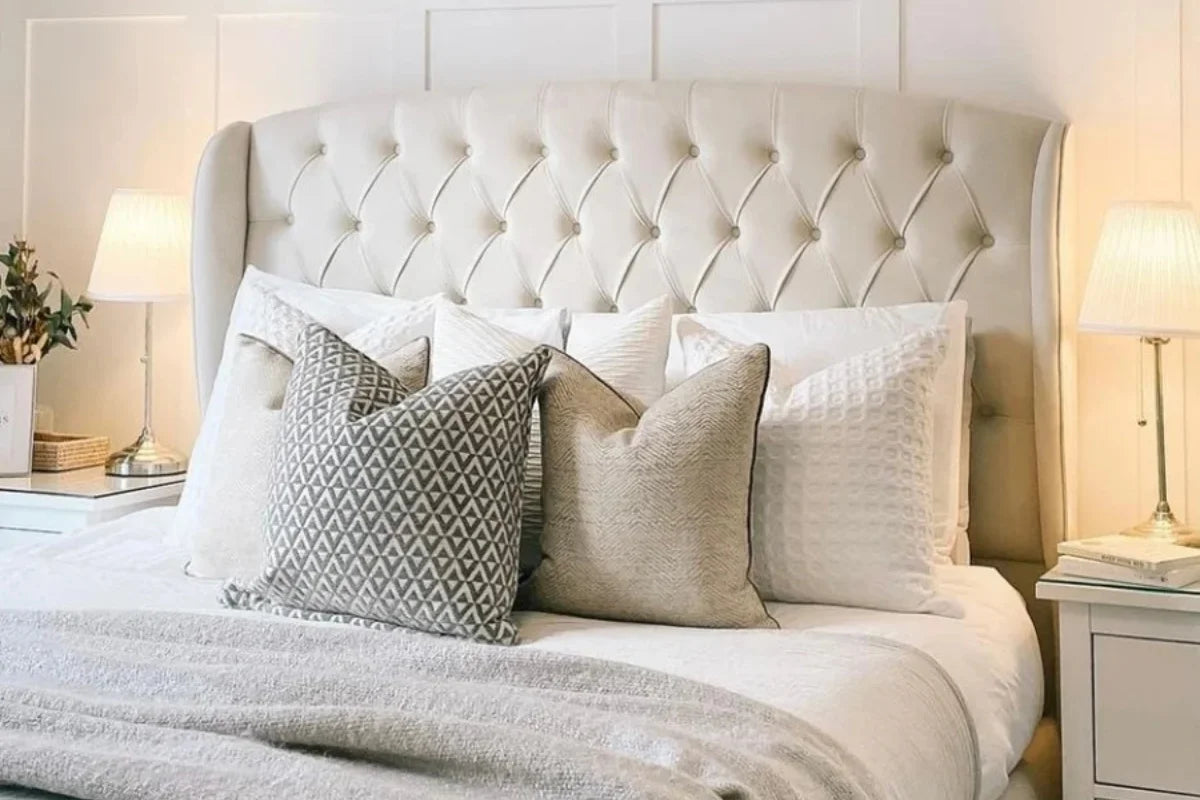 Cotswold Bedframe Full Setup Headboard View