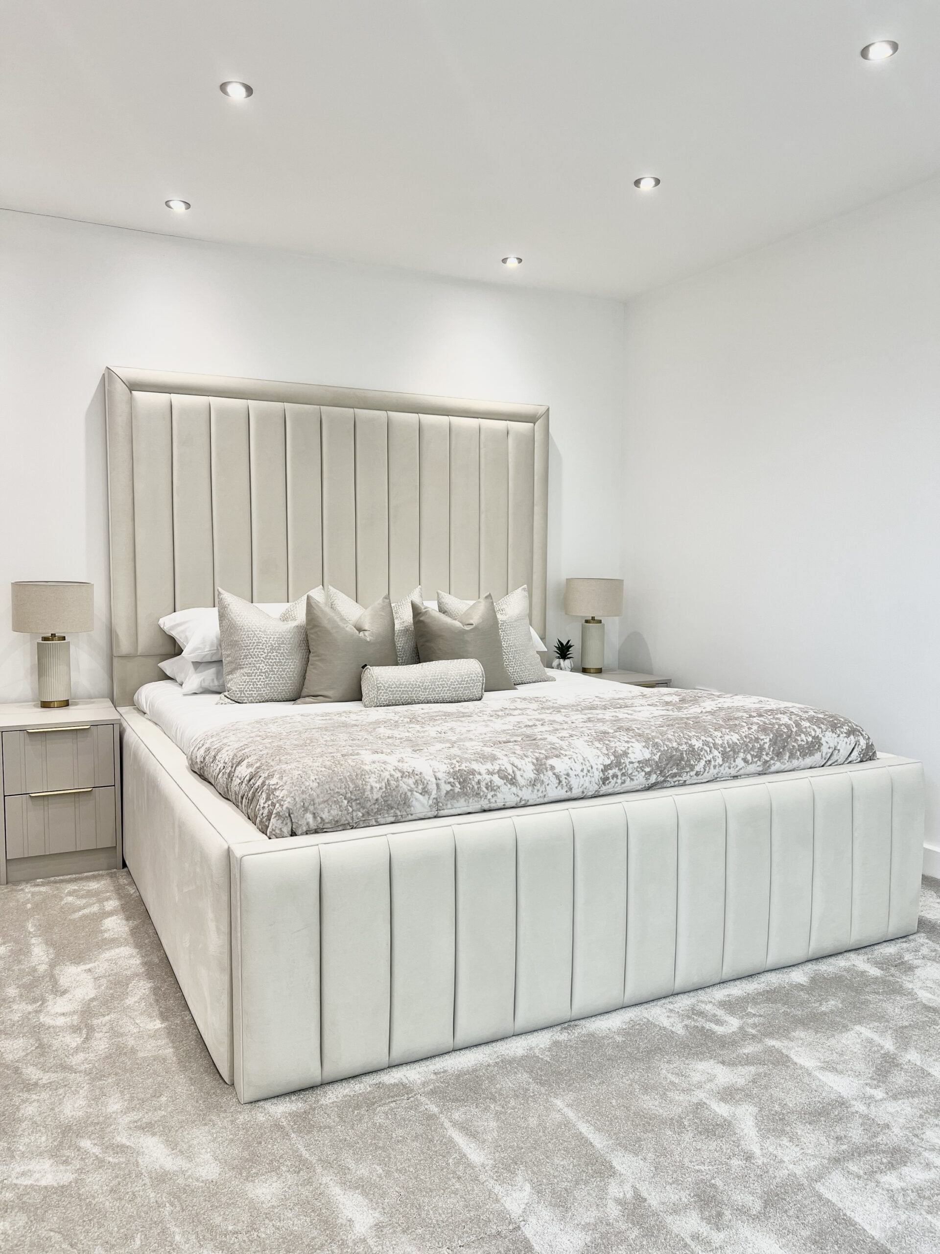 Cavendish Bedframe Full Setup Left side Corner View