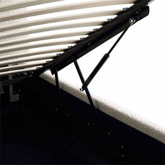 Kanso Curved Headboard Boucle Ottoman Storage Bed