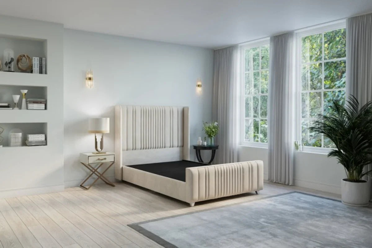 Selby Bedframe Front Corner Side View