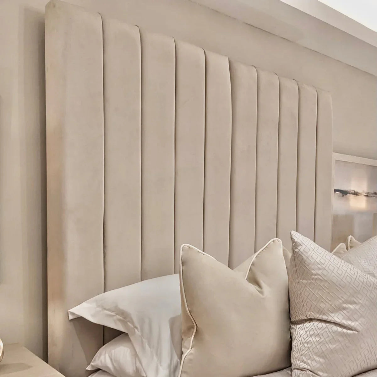 Serena Vanilla Panel Bed Headboard